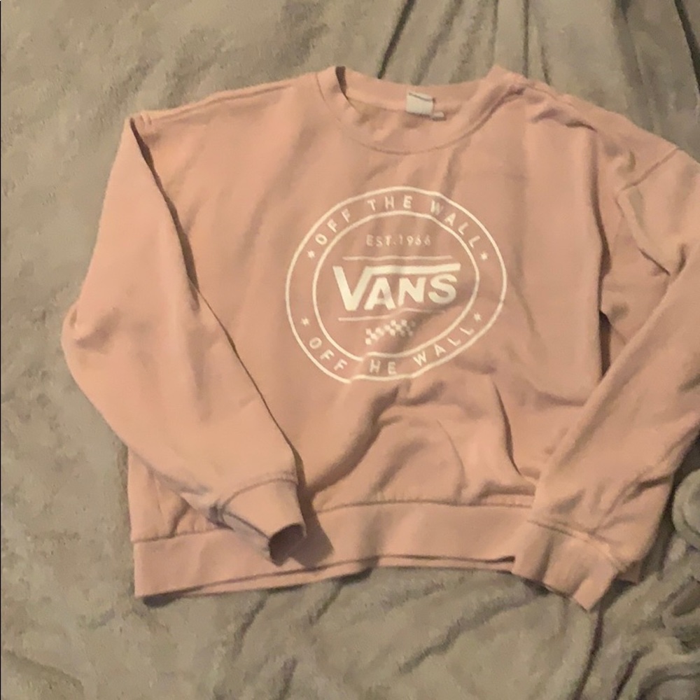 Pink vans crewneck
